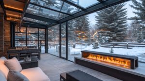 Craft Alüminyum İzmir kış bahçesi cam alüminyum sistem villa uygulaması